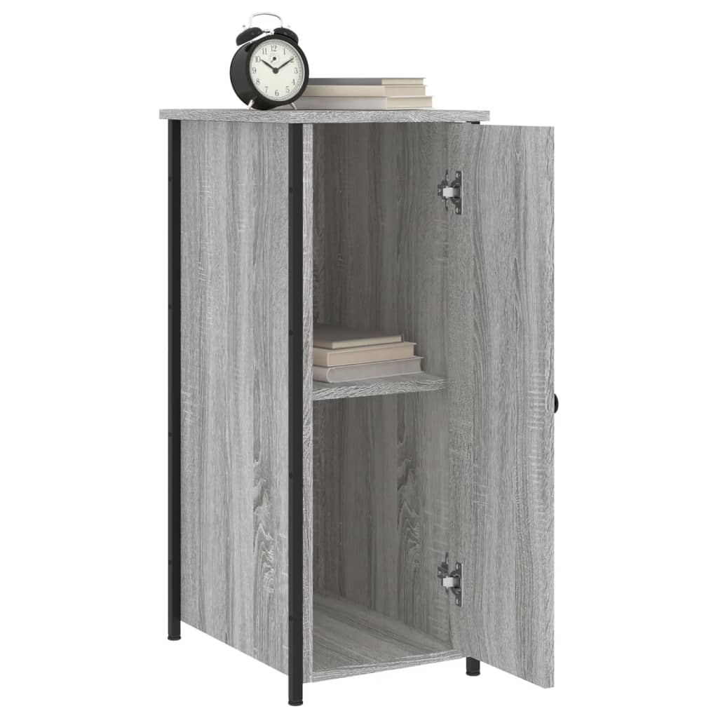 Noćni ormarići 2 kom boja hrasta 32x42x80 cm konstruirano drvo