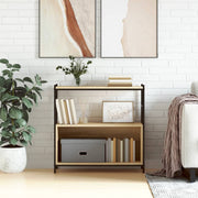 Regal za knjige boja hrasta 80 x 30 x 78,5 cm od drva i željeza