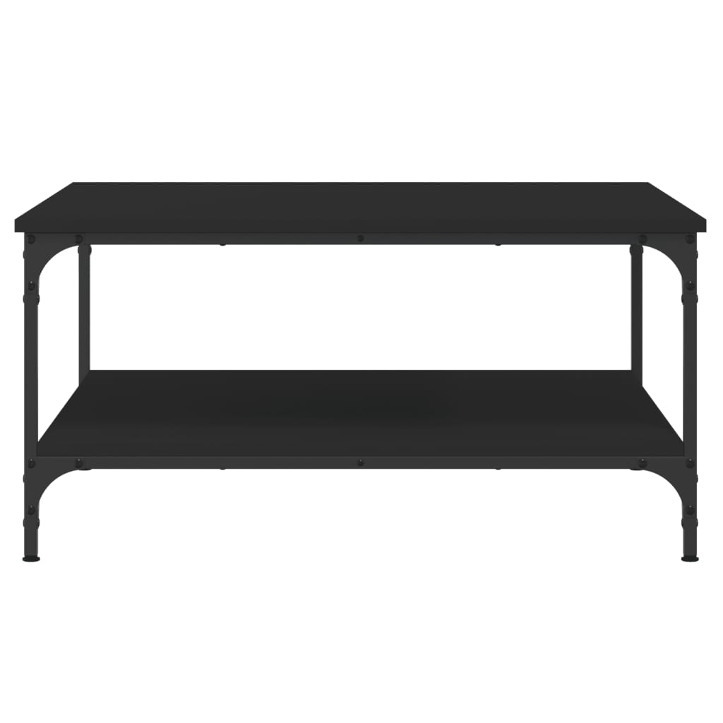 Stolić za kavu crni 80 x 80 x 40 cm od konstruiranog drva