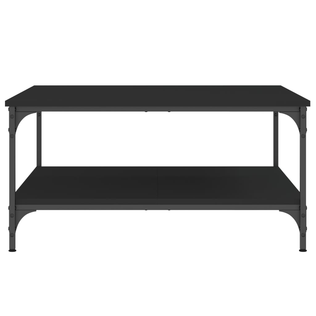 Stolić za kavu crni 80 x 80 x 40 cm od konstruiranog drva