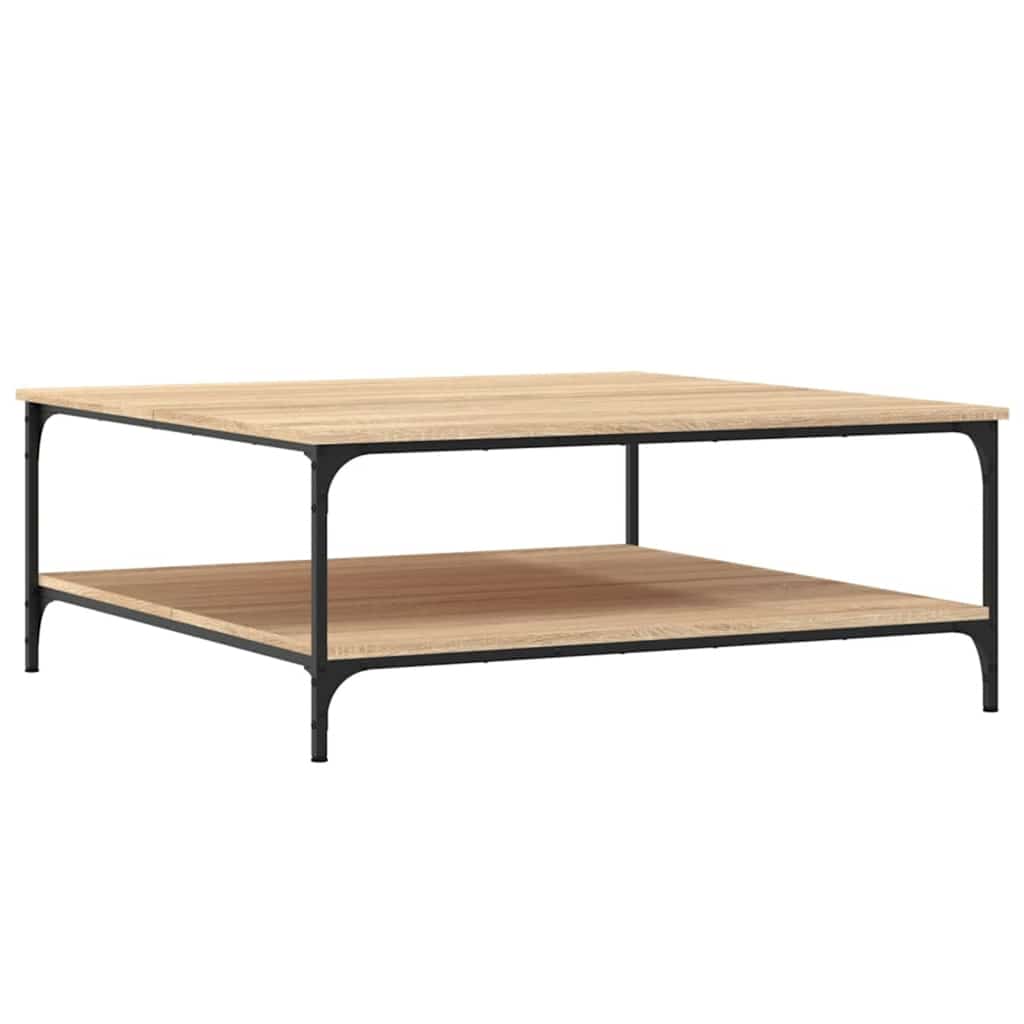Stolić za kavu boja hrasta 100 x 100 x 40 cm konstruirano drvo