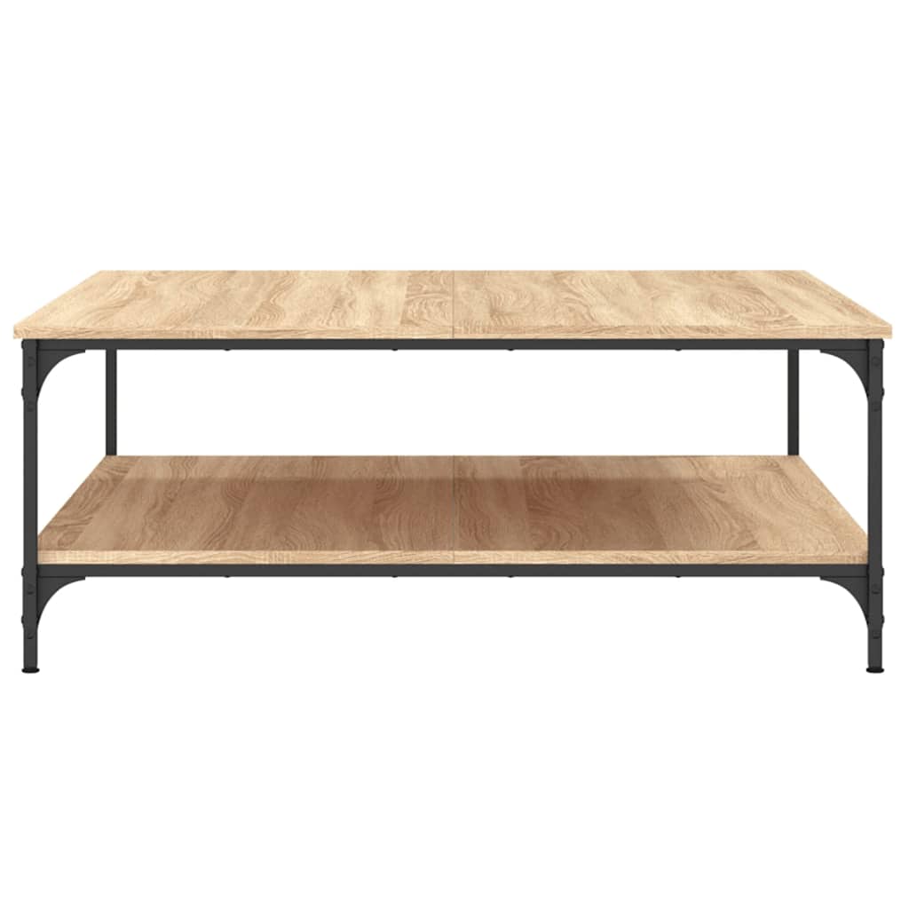 Stolić za kavu boja hrasta 100 x 100 x 40 cm konstruirano drvo