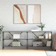 Konzolni stol boja hrasta sonome 200x30x75 cm od drva i željeza