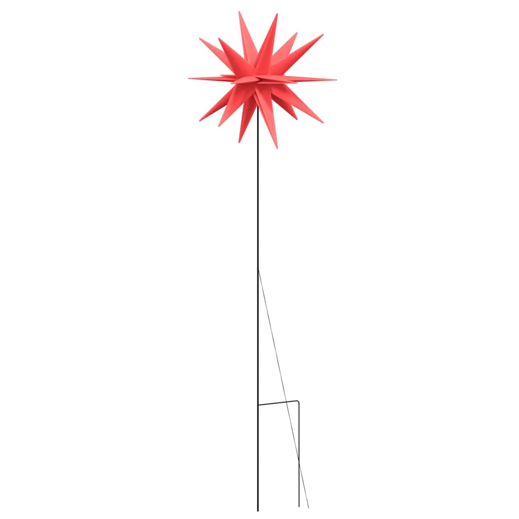Božićna svjetla sa šiljcima 3 kom LED sklopiva crvena 57 cm