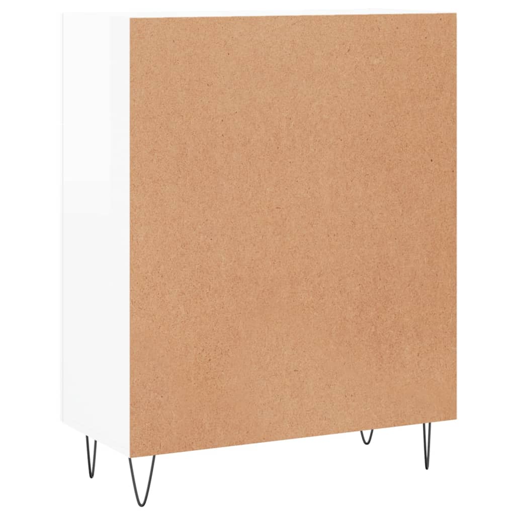 Komoda sjajna bijela 69,5x34x90 cm od konstruiranog drva