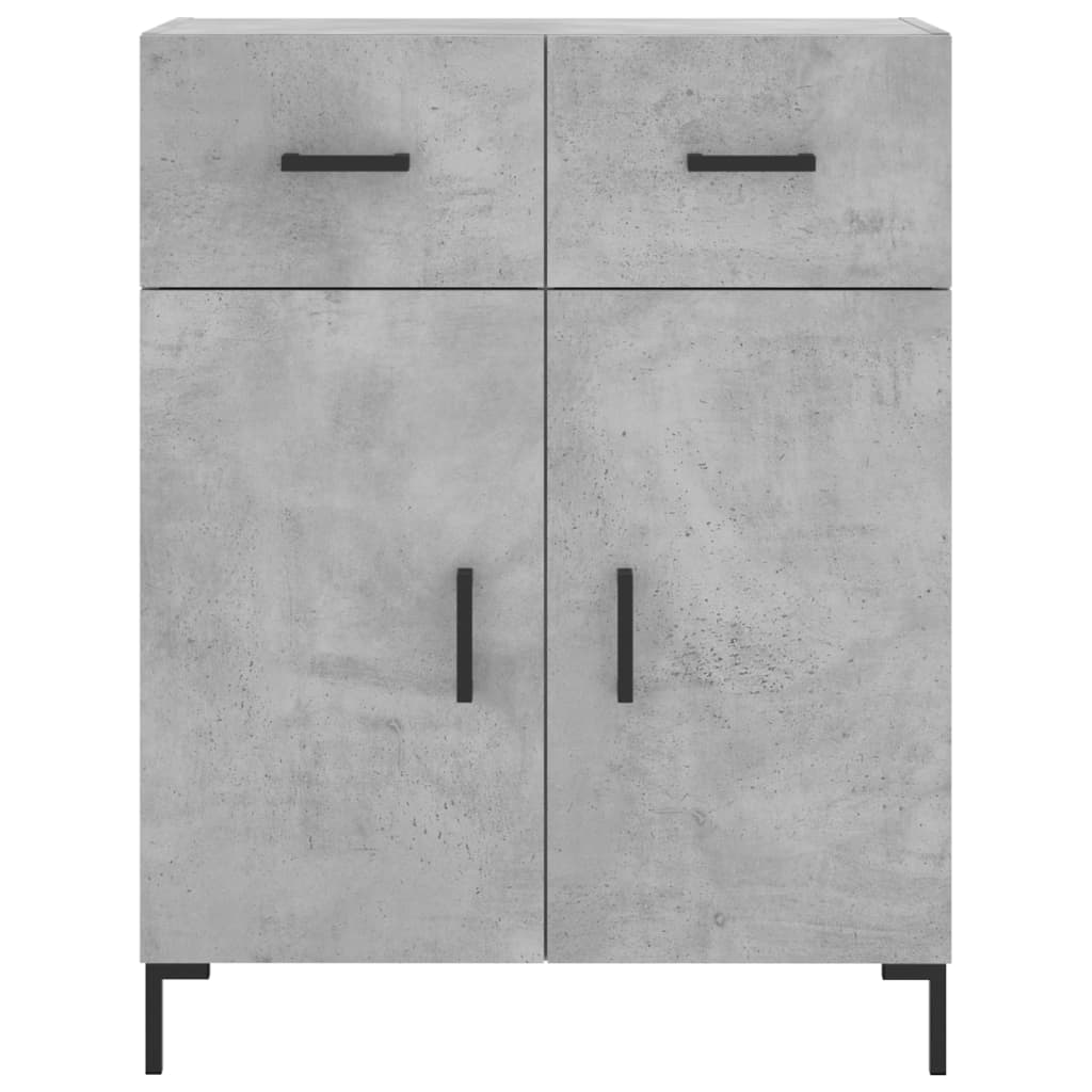 Komoda siva boja betona 69,5x34x90 cm od konstruiranog drva