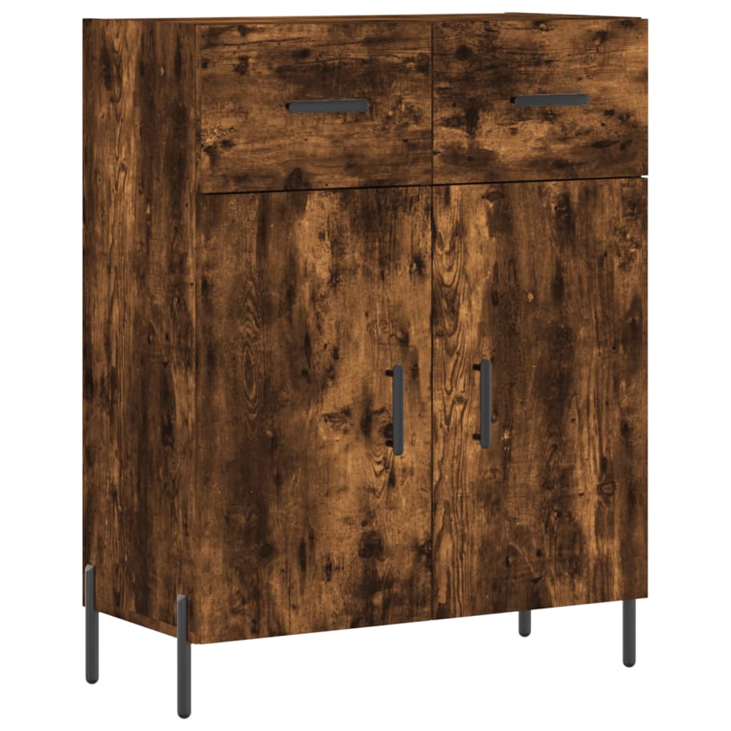Komoda boja dimljenog hrasta 69,5x34x90 cm konstruirano drvo