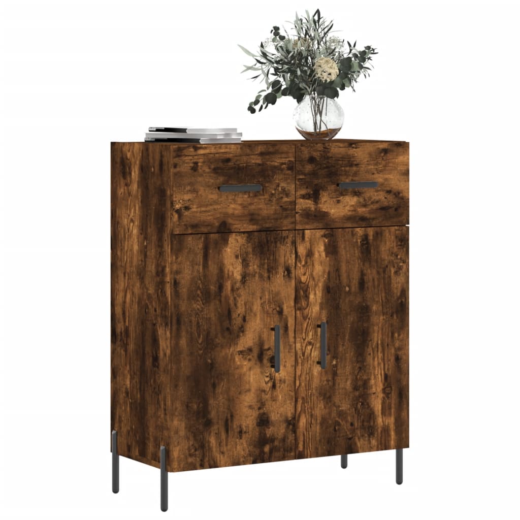 Komoda boja dimljenog hrasta 69,5x34x90 cm konstruirano drvo