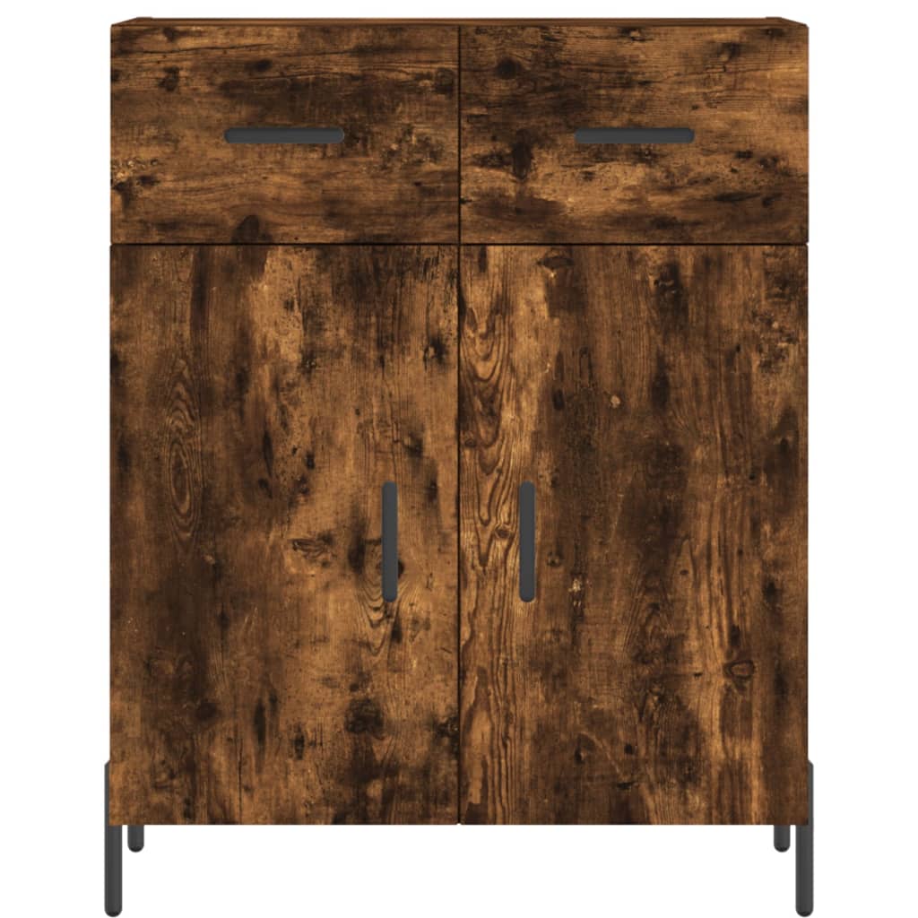 Komoda boja dimljenog hrasta 69,5x34x90 cm konstruirano drvo