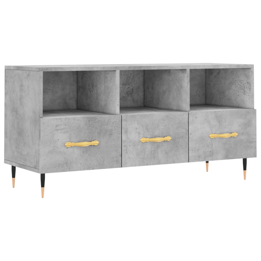 TV ormarić boja betona 102 x 36 x 50 cm od konstruiranog drva