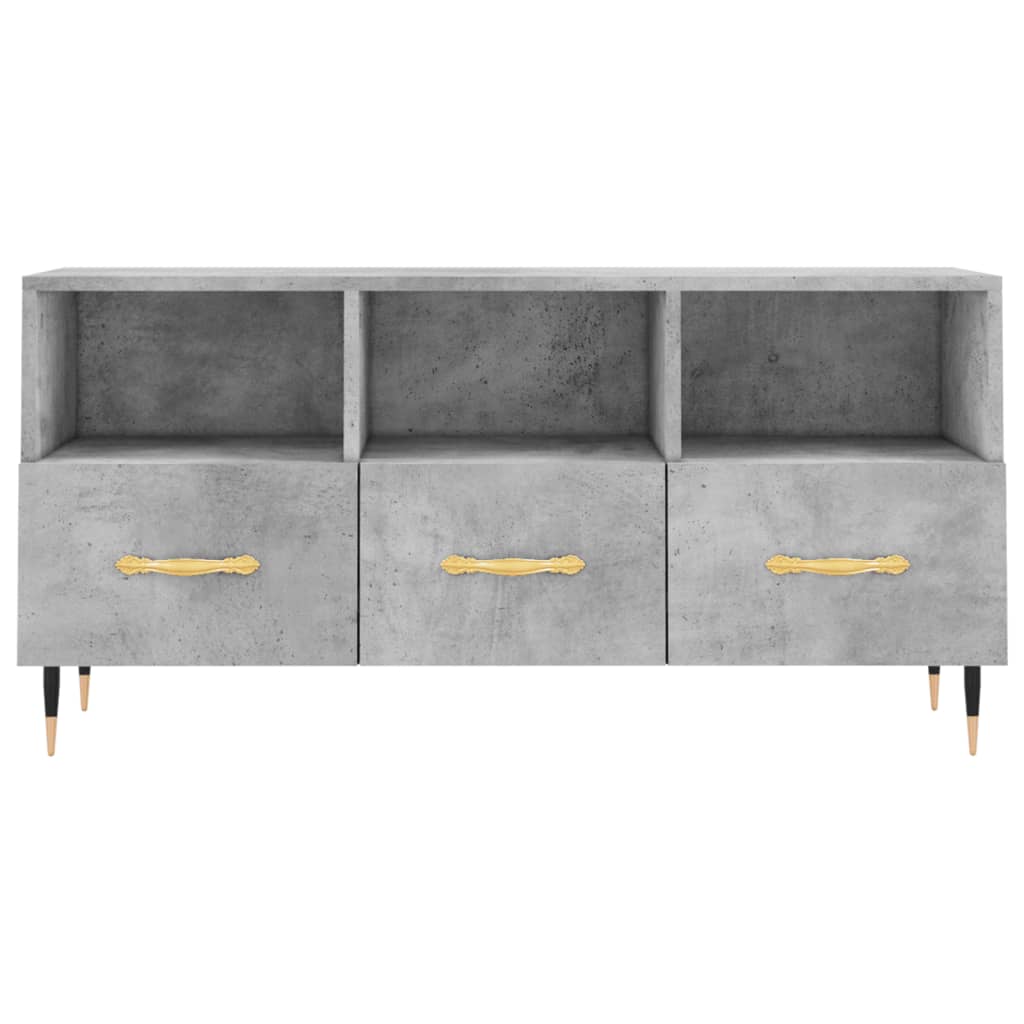 TV ormarić boja betona 102 x 36 x 50 cm od konstruiranog drva