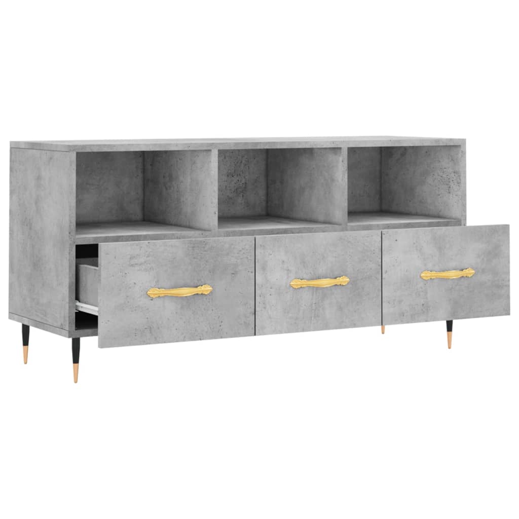 TV ormarić boja betona 102 x 36 x 50 cm od konstruiranog drva