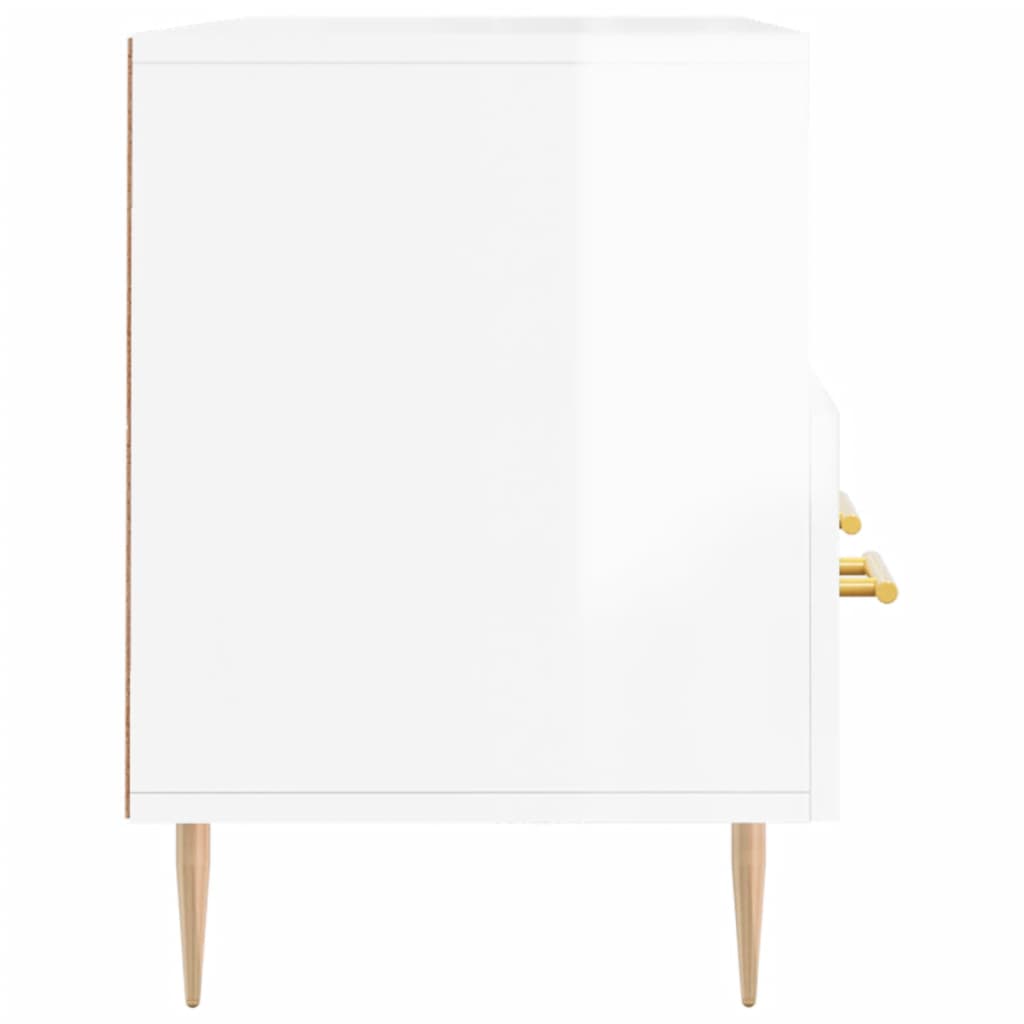 TV ormarić sjajni bijeli 102 x 36 x 50 cm od konstruiranog drva