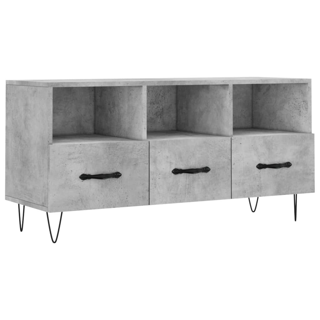 TV ormarić boja betona 102 x 36 x 50 cm od konstruiranog drva