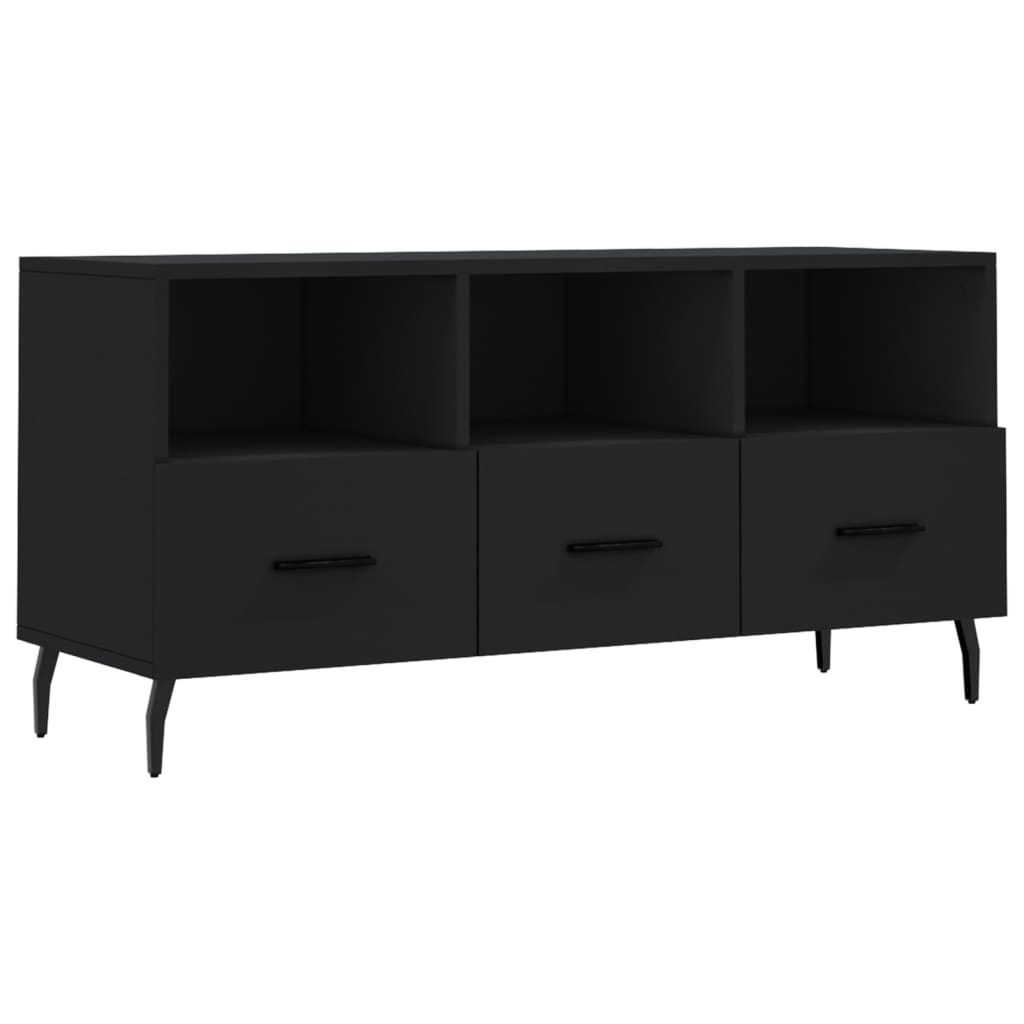 TV ormarić crni 102 x 36 x 50 cm od konstruiranog drva