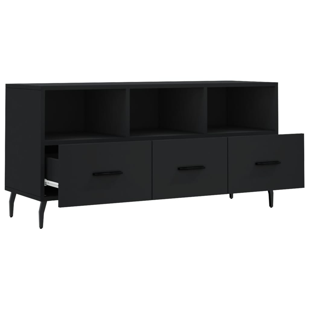 TV ormarić crni 102 x 36 x 50 cm od konstruiranog drva