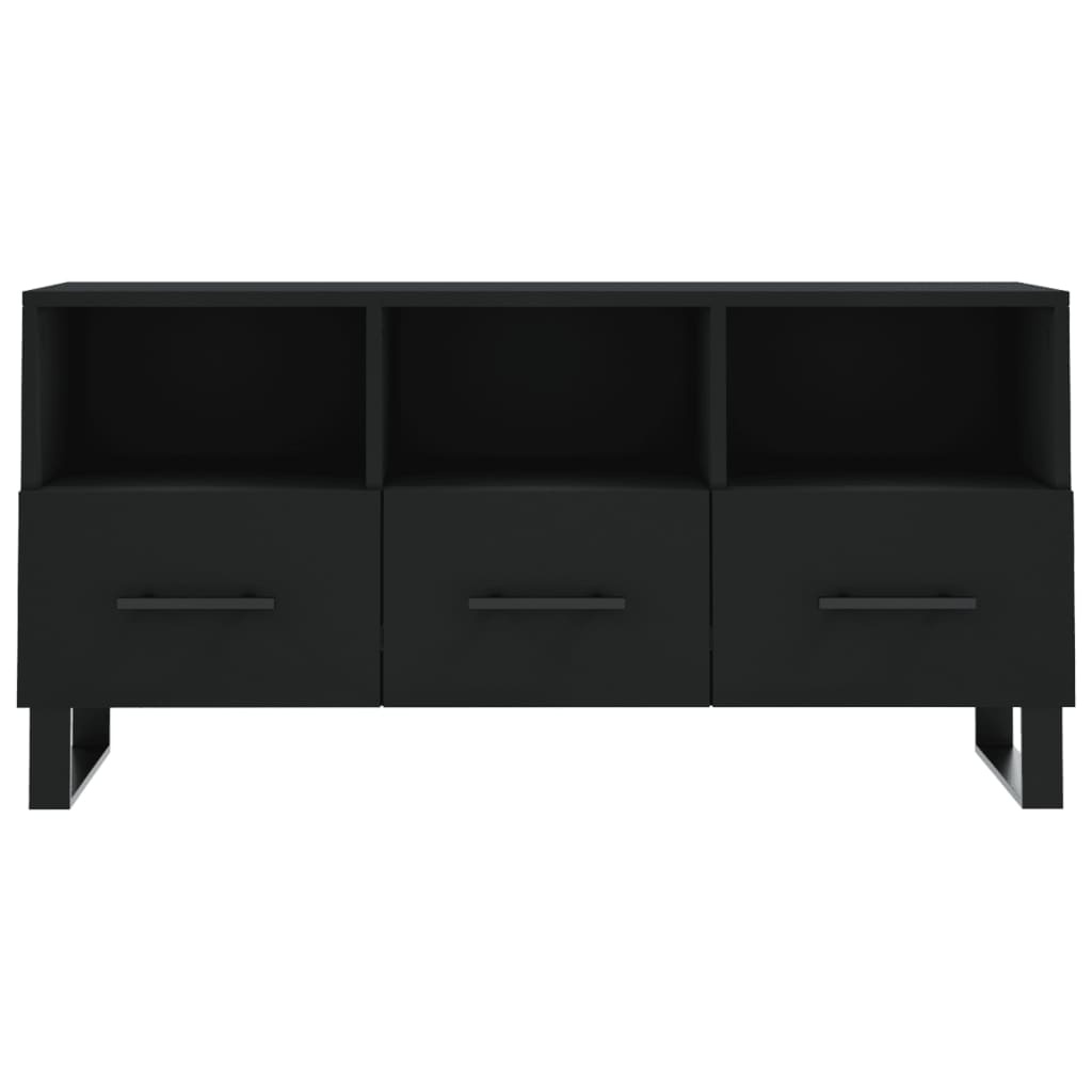 TV ormarić crni 102 x 36 x 50 cm od konstruiranog drva