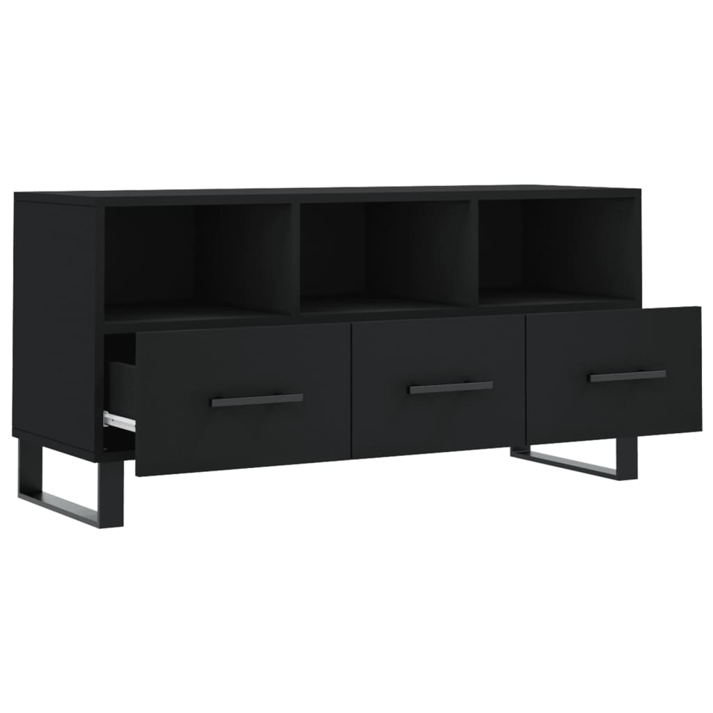 TV ormarić crni 102 x 36 x 50 cm od konstruiranog drva
