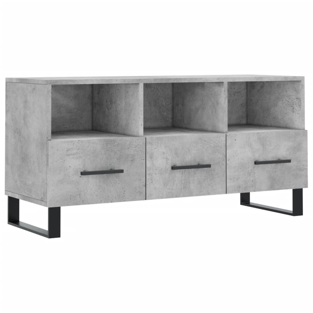 TV ormarić boja betona 102 x 36 x 50 cm od konstruiranog drva