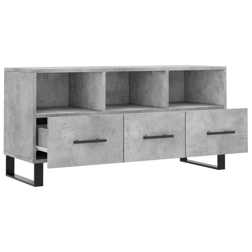 TV ormarić boja betona 102 x 36 x 50 cm od konstruiranog drva