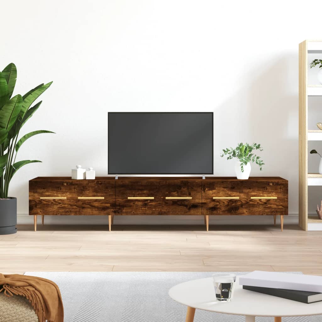 TV ormarić boja dimljenog hrasta 150x36x30 cm konstruirano drvo