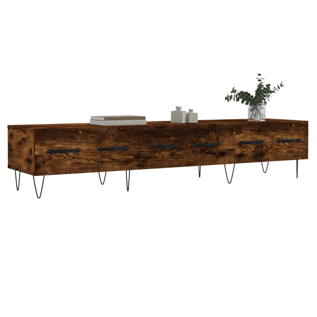 TV ormarić boja dimljenog hrasta 150x36x30 cm konstruirano drvo
