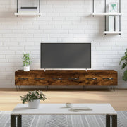 TV ormarić boja dimljenog hrasta 150x36x30 cm konstruirano drvo