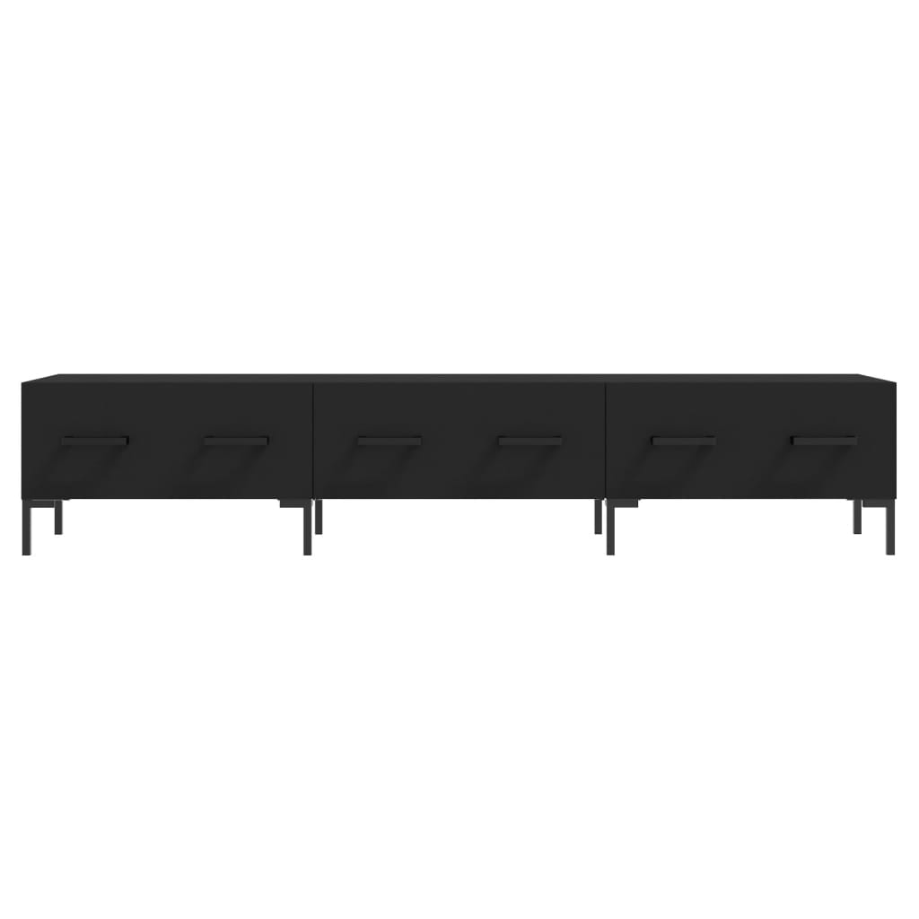TV ormarić crni 150 x 36 x 30 cm od konstruiranog drva