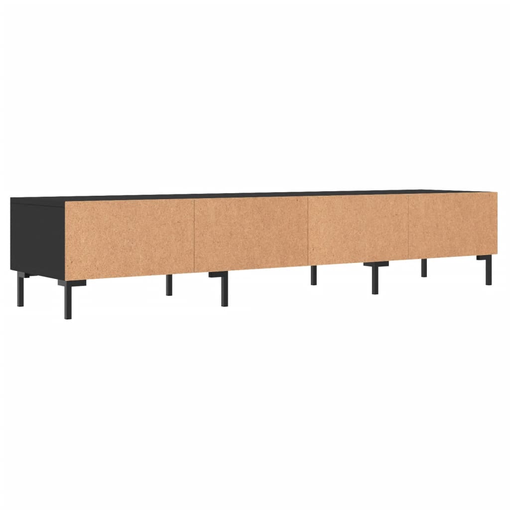 TV ormarić crni 150 x 36 x 30 cm od konstruiranog drva