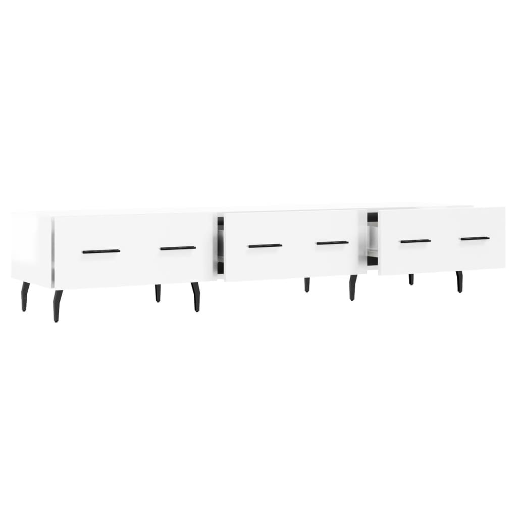 TV ormarić sjajni bijeli 150 x 36 x 30 cm od konstruiranog drva