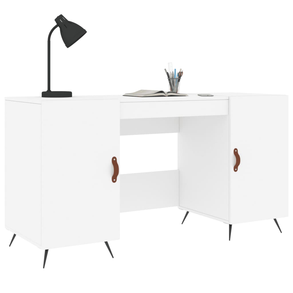 Radni stol bijeli 140 x 50 x 75 cm od konstruiranog drva