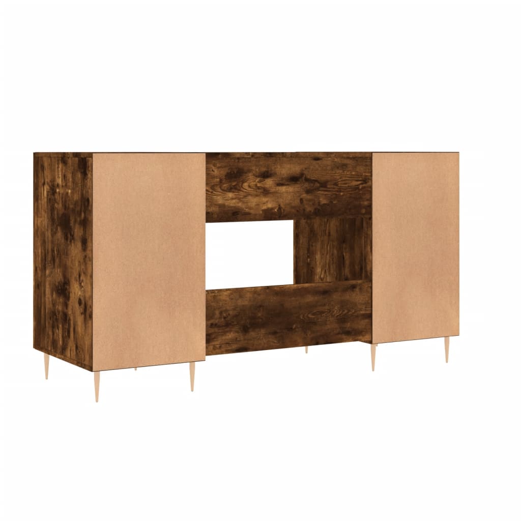 Radni stol boja dimljenog hrasta 140x50x75 cm konstruirano drvo