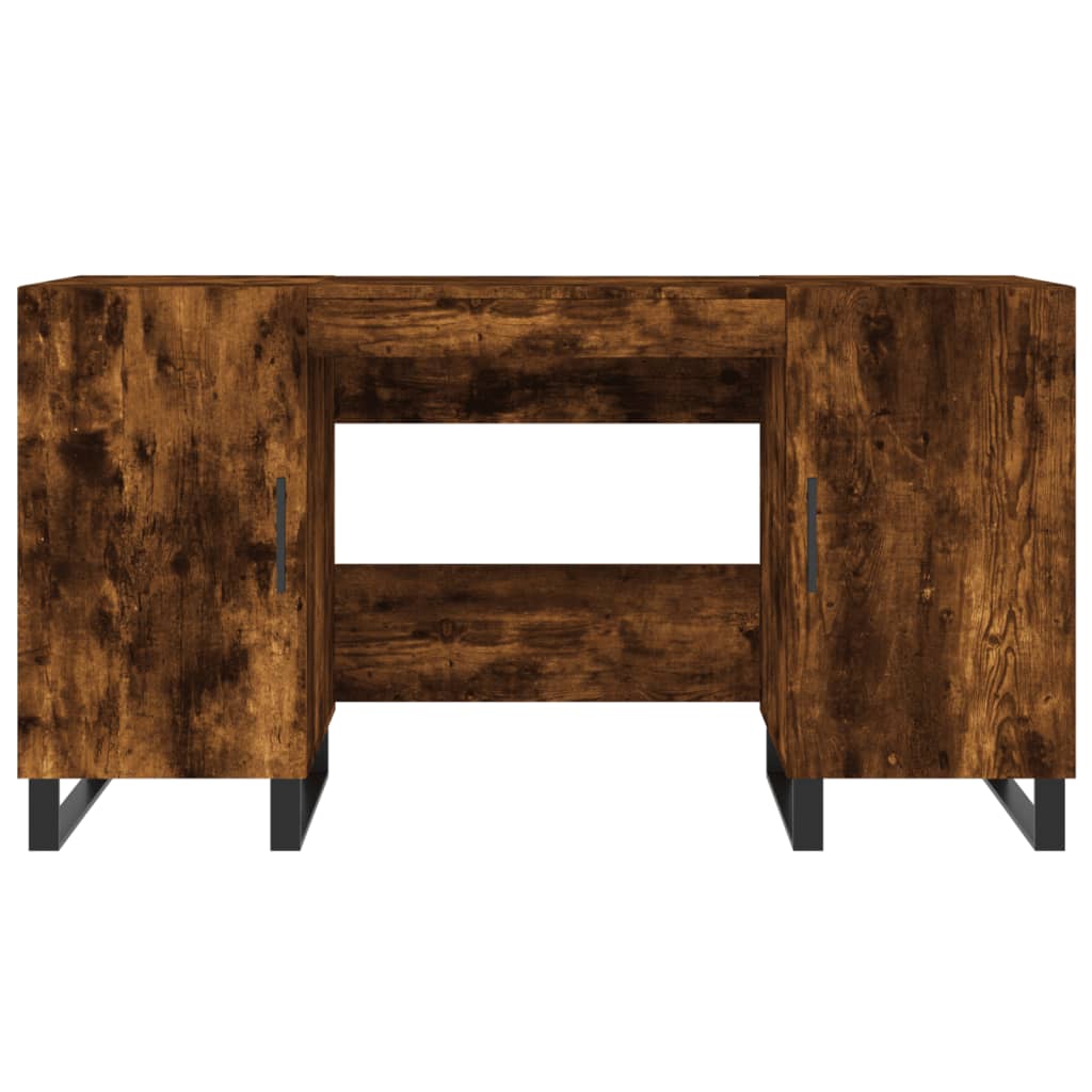 Radni stol boja dimljenog hrasta 140x50x75 cm konstruirano drvo
