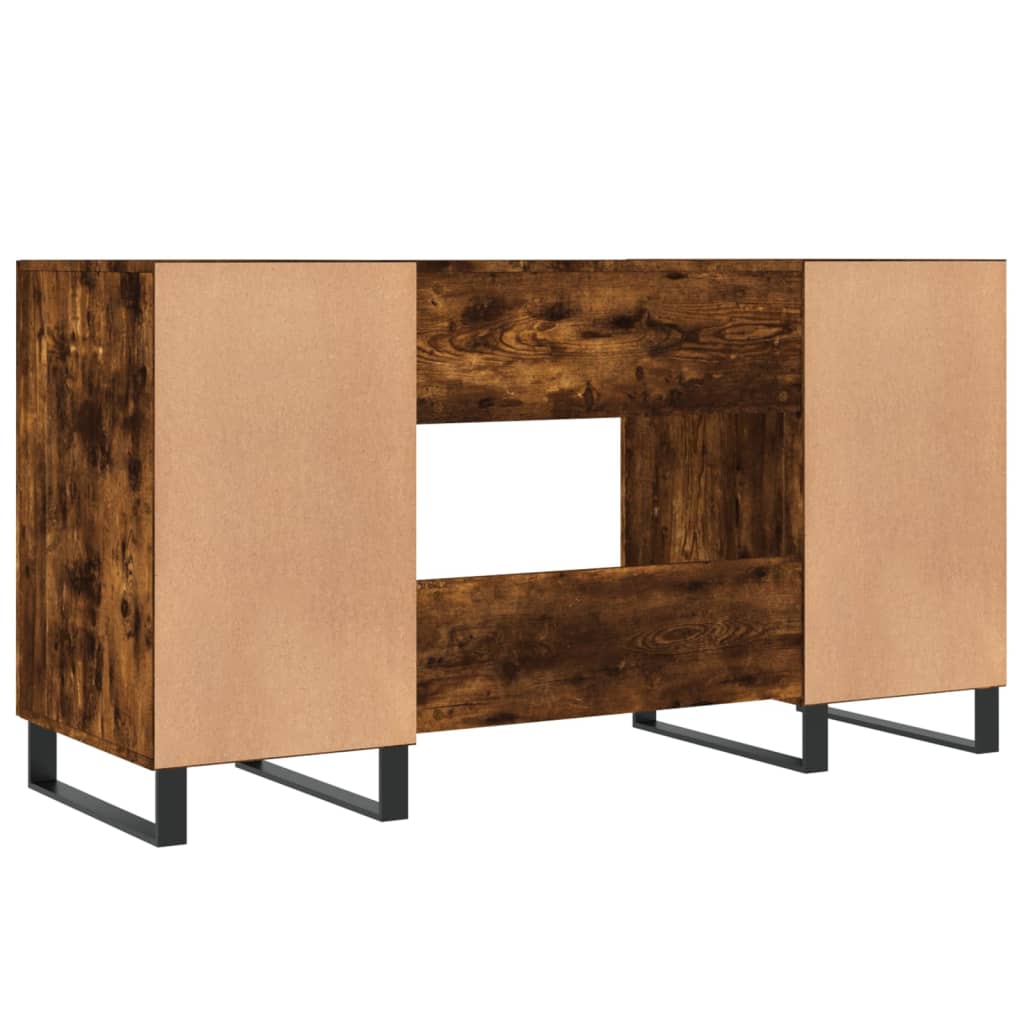 Radni stol boja dimljenog hrasta 140x50x75 cm konstruirano drvo