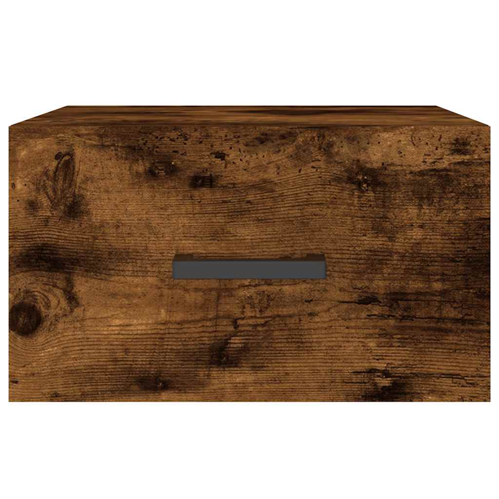 Zidni noćni ormarići 2 kom dimljenog hrasta 35x35x20 cm Smeđa