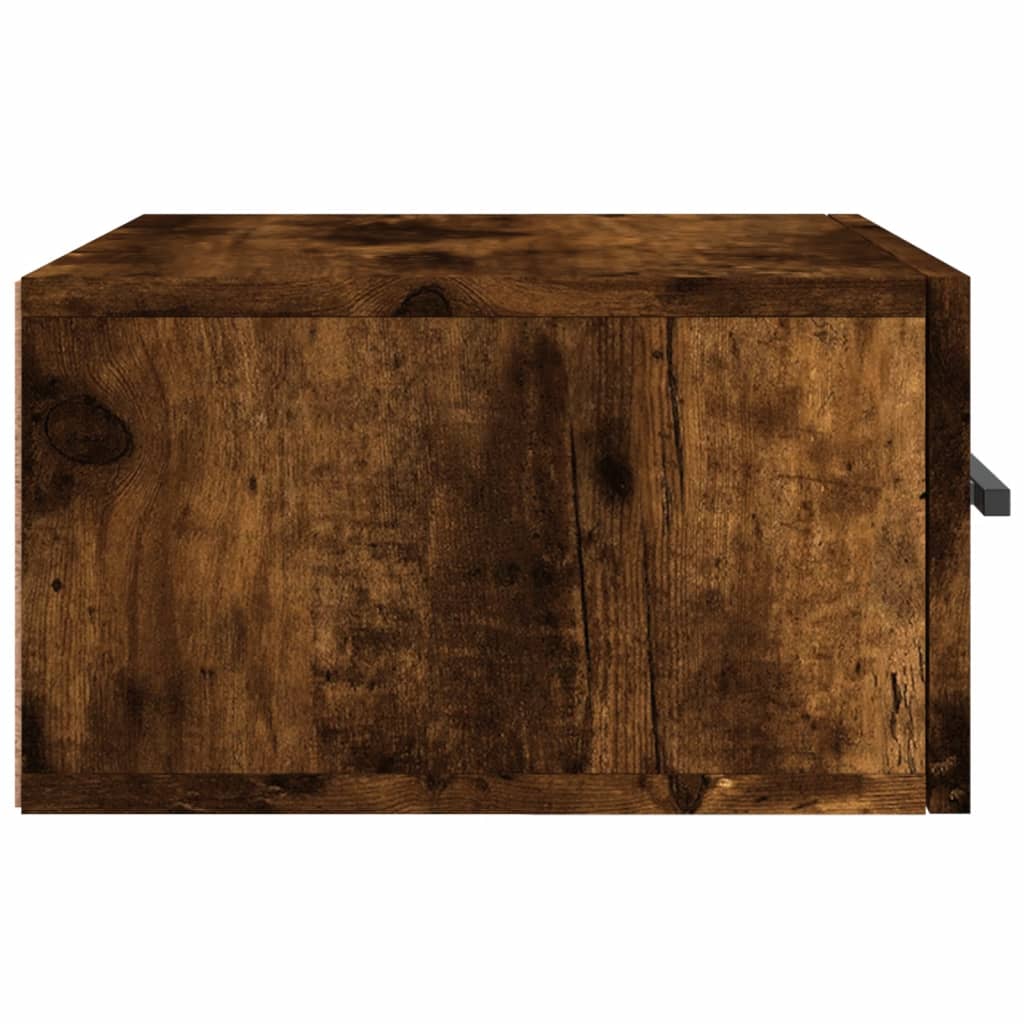 Zidni noćni ormarići 2 kom dimljenog hrasta 35x35x20 cm