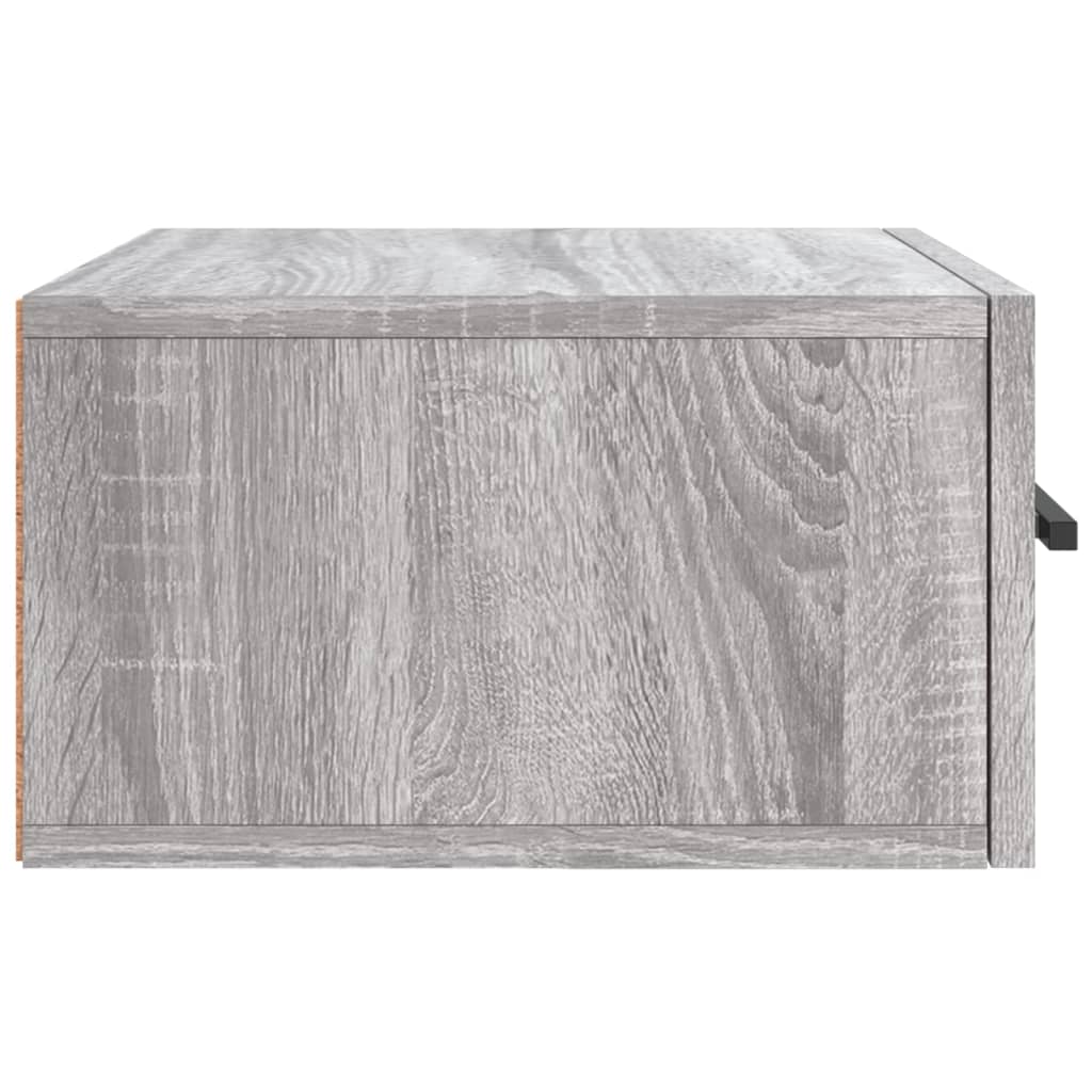 Zidni noćni ormarići 2 kom boja sivog hrasta sonome 35x35x20 cm