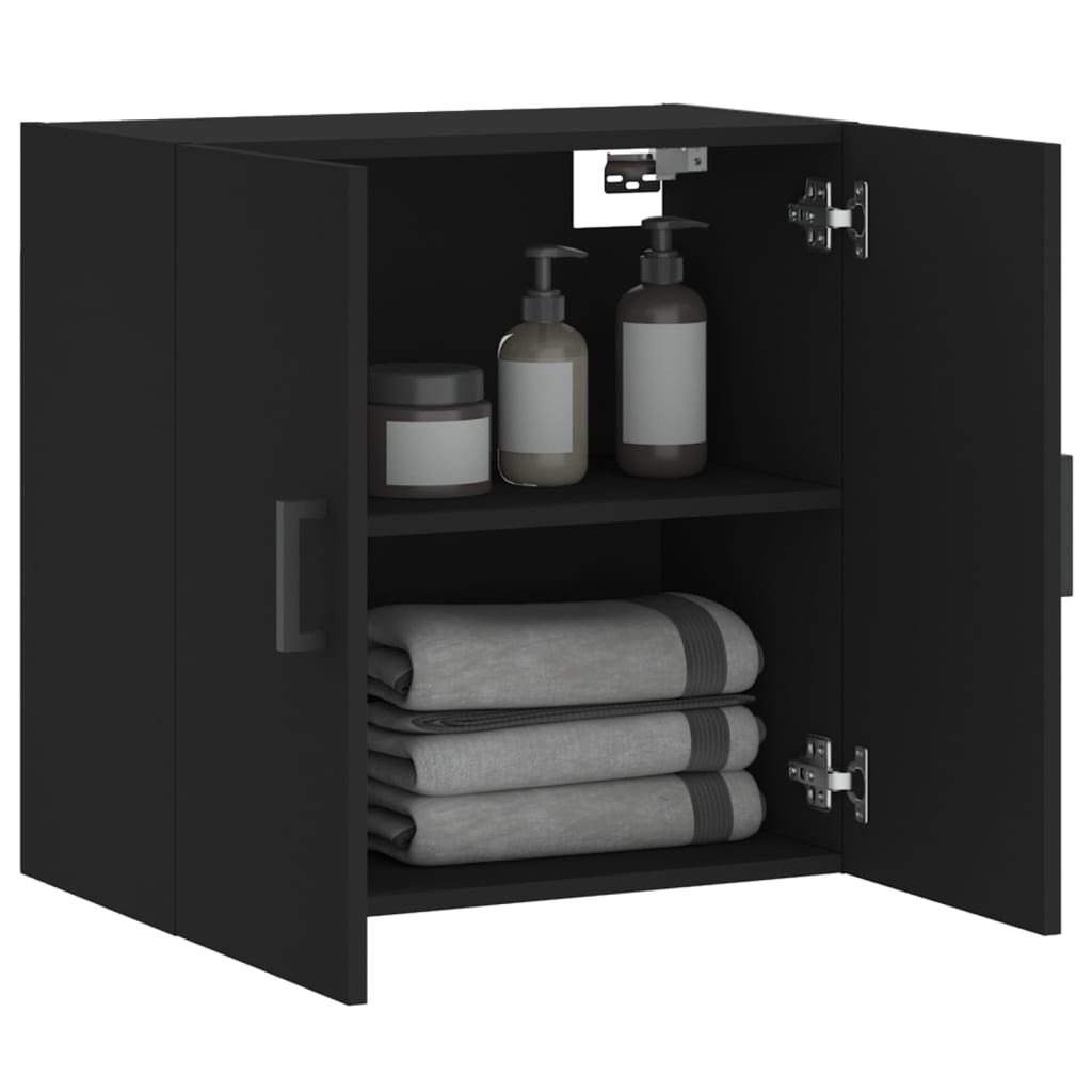 Zidni ormarić crni 60 x 31 x 60 cm od konstruiranog drva