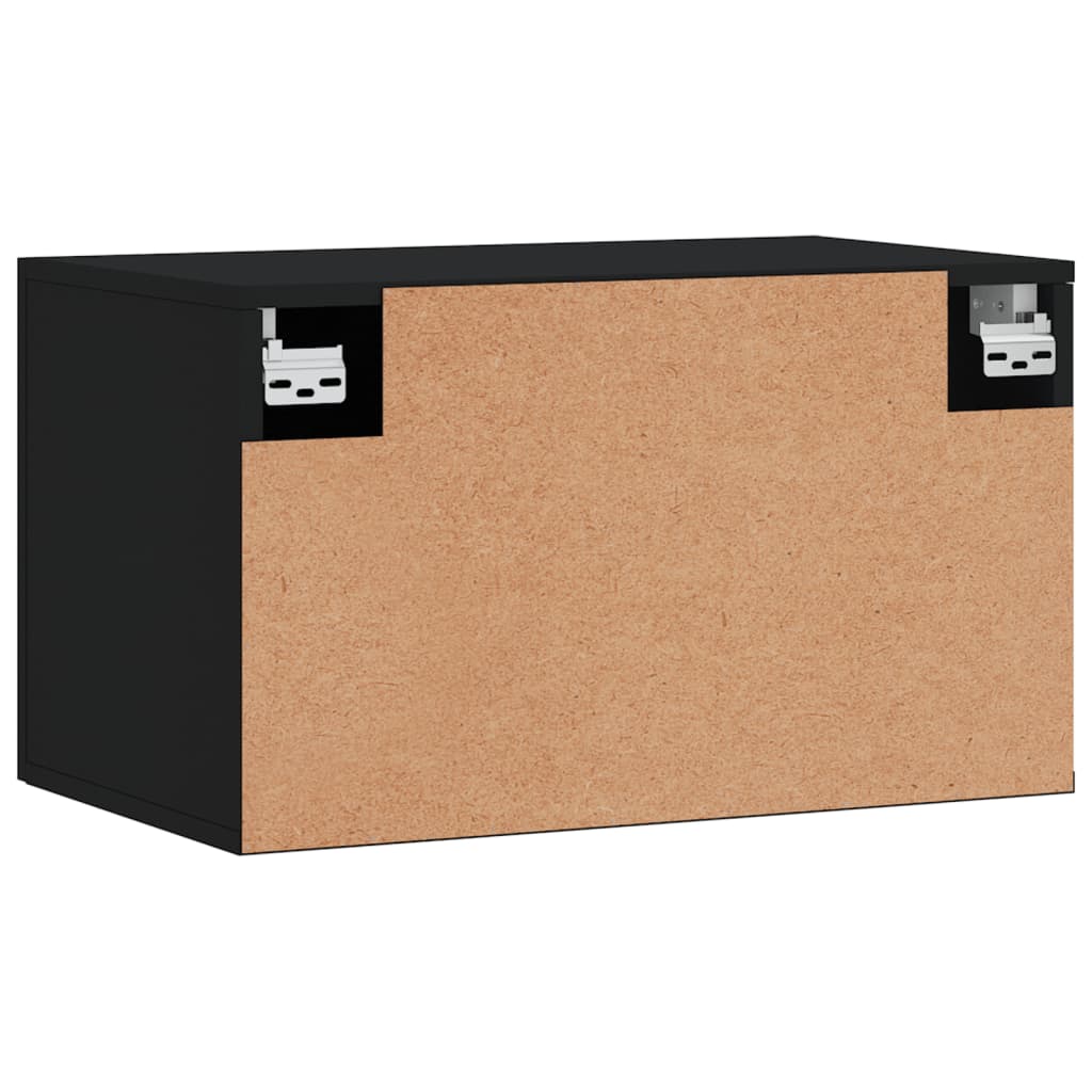 Zidni ormarić crni 60 x 36,5 x 35 cm od konstruiranog drva
