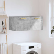Zidni ormarić boja betona 80x36,5x35 cm od konstruiranog drva Siva 80 x 36.5 x 35 cm
