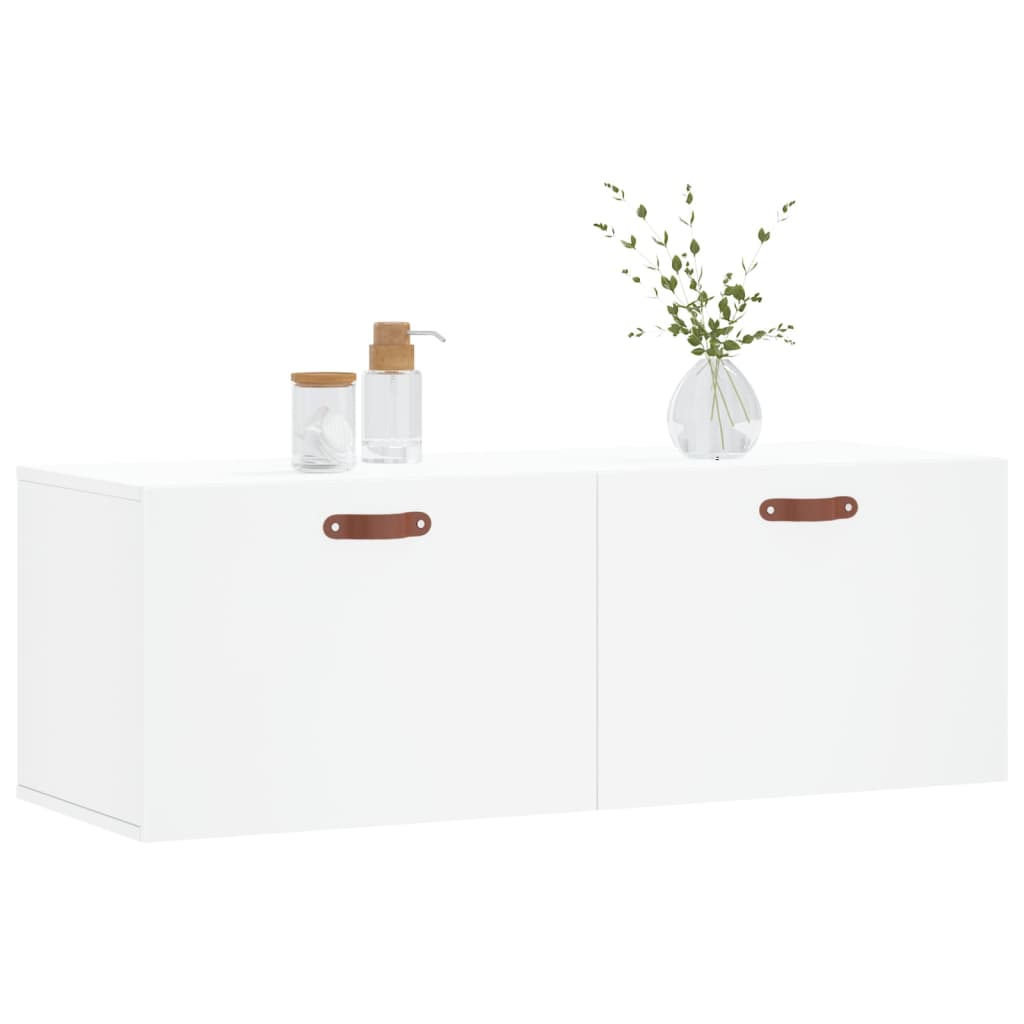 Zidni ormarić bijeli 100 x 36,5 x 35 cm od konstruiranog drva