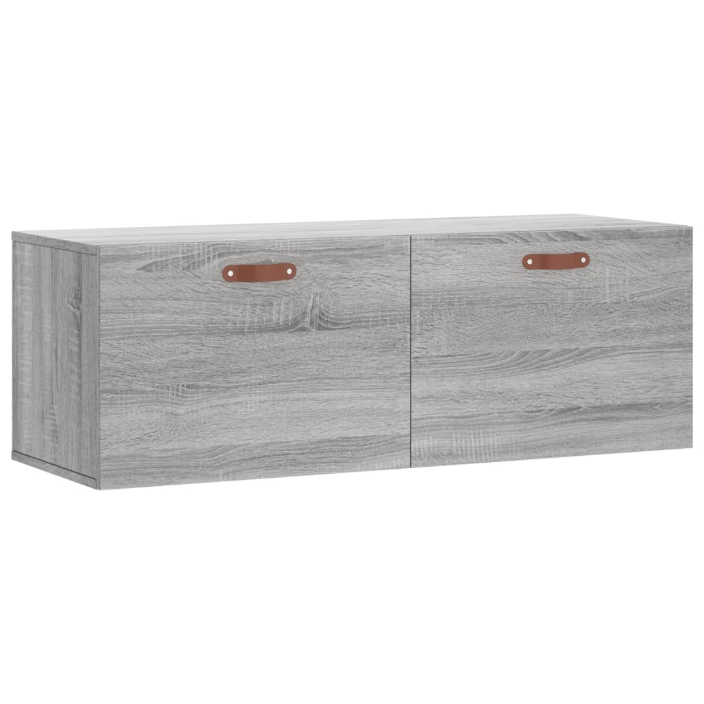 Zidni ormarić siva boja hrasta 100x36,5x35 cm konstruirano drvo