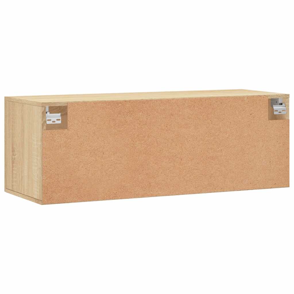 Zidni ormarić boja hrasta 100 x 36,5 x 35 cm konstruirano drvo