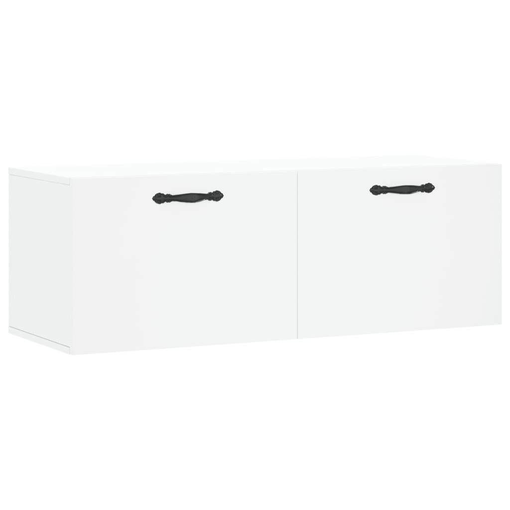 Zidni ormarić bijeli 100 x 36,5 x 35 cm od konstruiranog drva