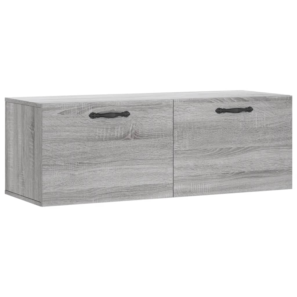 Zidni ormarić siva boja hrasta 100x36,5x35 cm konstruirano drvo