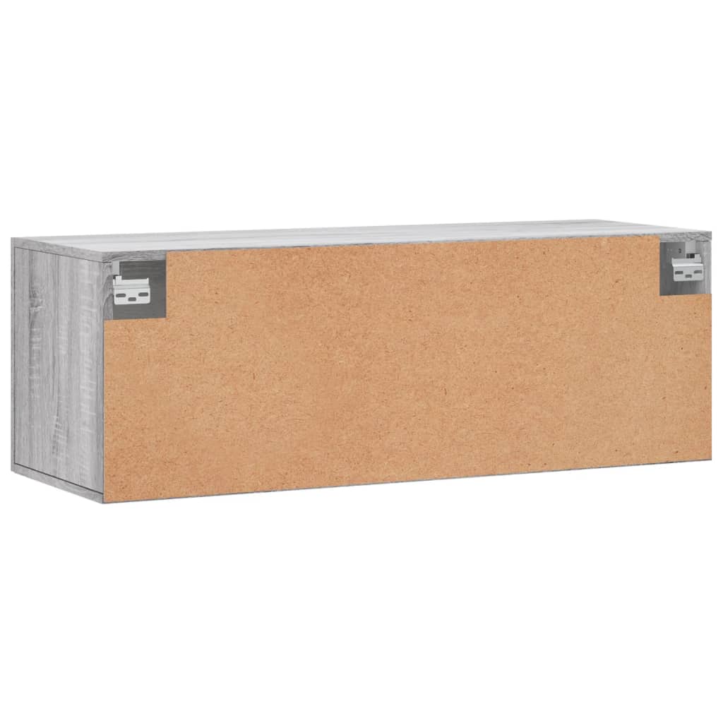 Zidni ormarić siva boja hrasta 100x36,5x35 cm konstruirano drvo