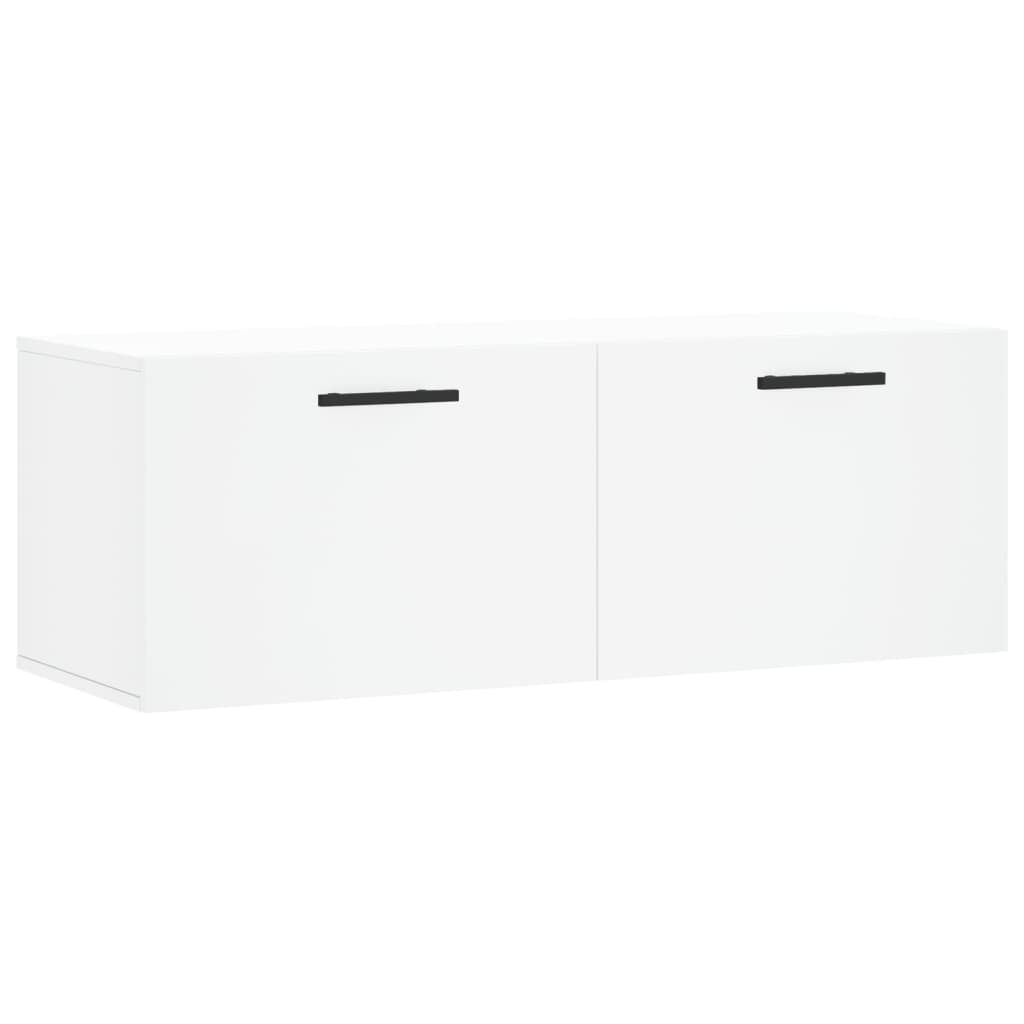 Zidni ormarić bijeli 100 x 36,5 x 35 cm od konstruiranog drva
