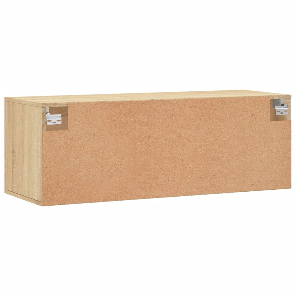 Zidni ormarić boja hrasta 100 x 36,5 x 35 cm konstruirano drvo
