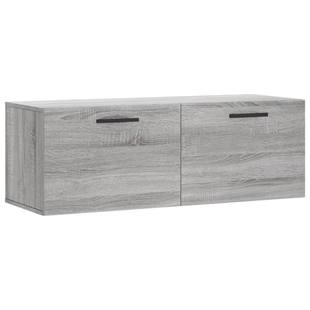Zidni ormarić siva boja hrasta 100x36,5x35 cm konstruirano drvo