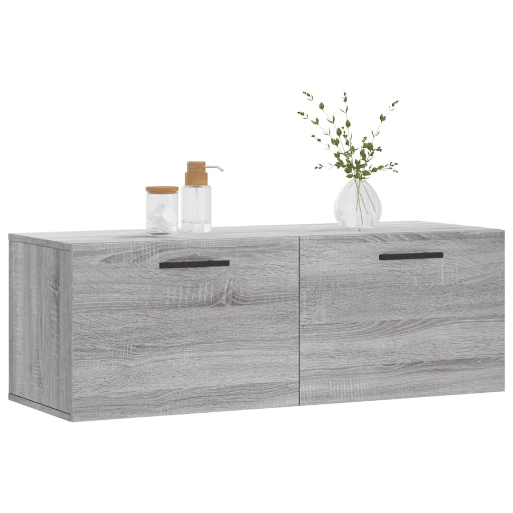Zidni ormarić siva boja hrasta 100x36,5x35 cm konstruirano drvo